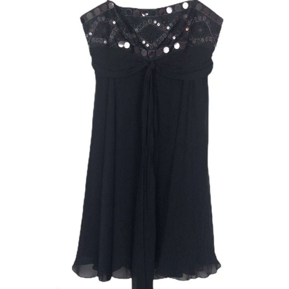BCBG MAXAZRIA Size 6 Black Strappy Dress. EUC.